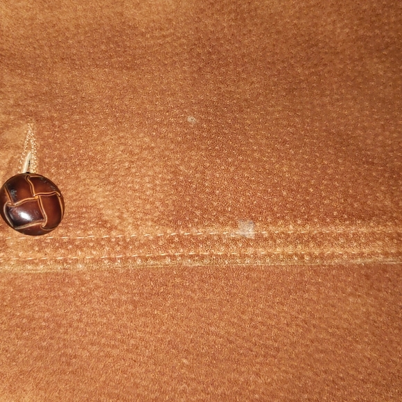 Nice Vintage Silton Suede Tobacco Brown Leather Blazer Jacket Men 44 Long - Picture 2 of 6